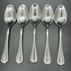 Oneida Infuse Tea Spoons Stainless Steel Silverware Set of 5 replacement spoons
